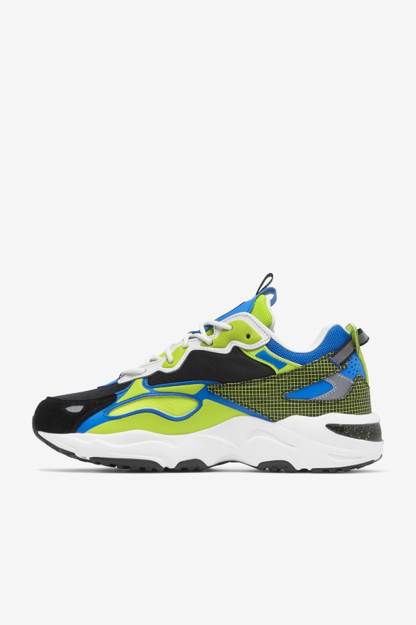 Fila White-Black-Lime Punch Men\'s Ray Tracer Apex
