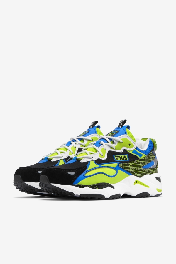 Fila White-Black-Lime Punch Men\'s Ray Tracer Apex