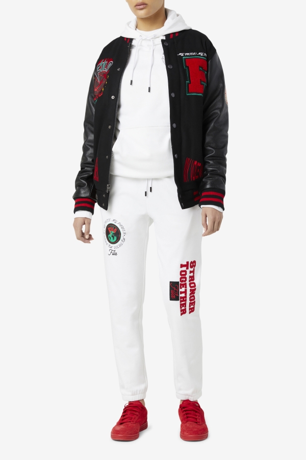 Fila Raddix Varsity Jacket Black-Red-Green