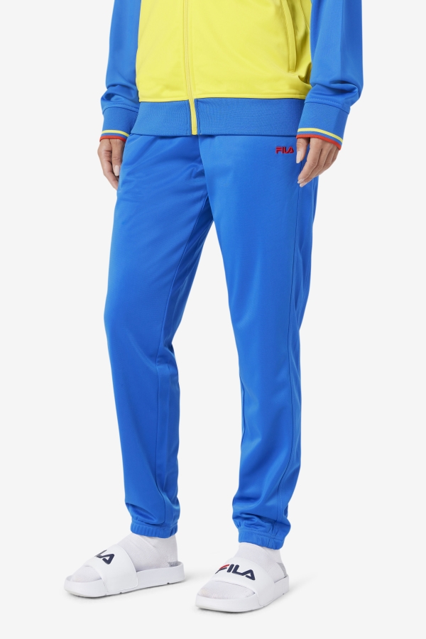 Lapis Blue-Fiery Red Fila Colombia Track Pant