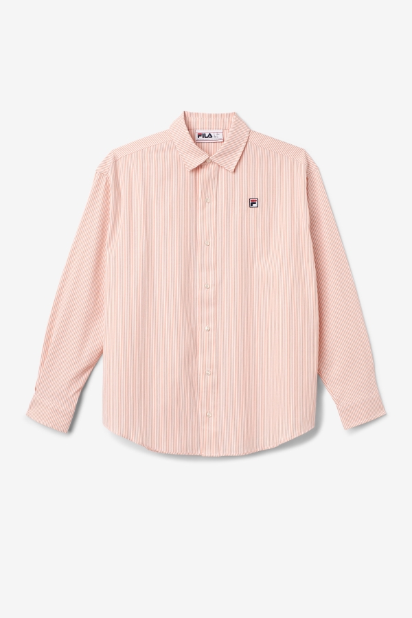 Coral Almond-White Ariella Dress Shirt Fila