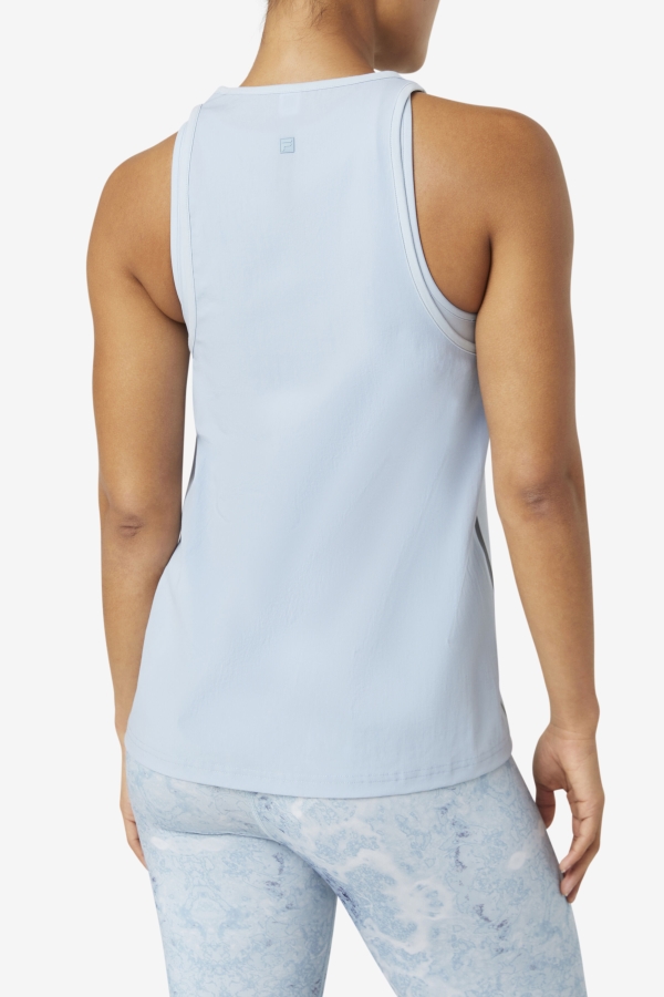 Fi-Lux Loose Tank Top Blue Fog-Black Fila
