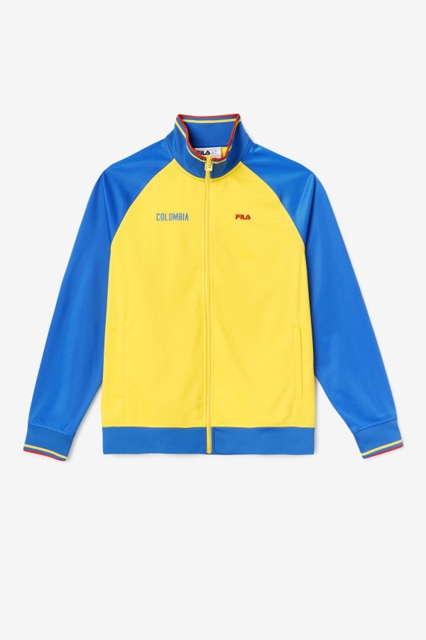 Yellow-Lapis Blue-Fiery Red Colombia Track Jacket Fila