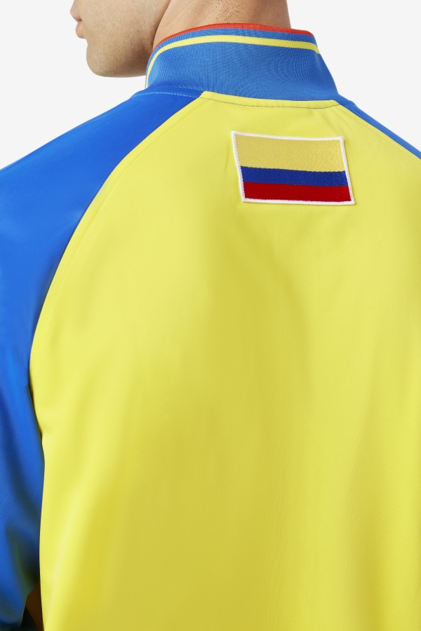 Yellow-Lapis Blue-Fiery Red Colombia Track Jacket Fila