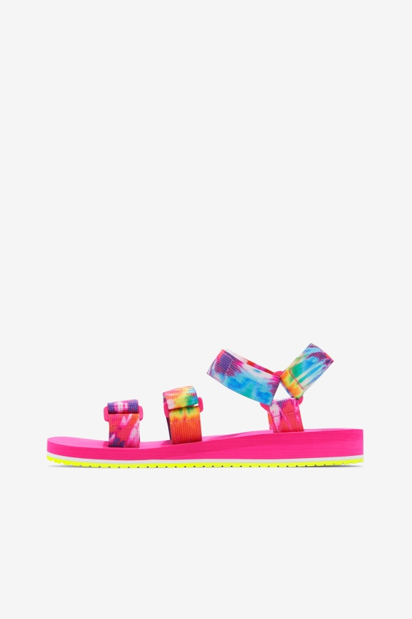 Fila Mutli-White-Pink Glo Women\'s Drifter Ts Tie Dye