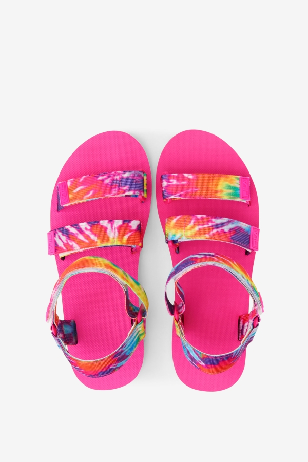 Fila Mutli-White-Pink Glo Women\'s Drifter Ts Tie Dye