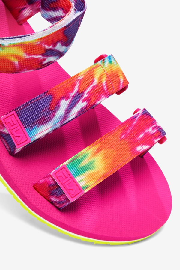 Fila Mutli-White-Pink Glo Women\'s Drifter Ts Tie Dye