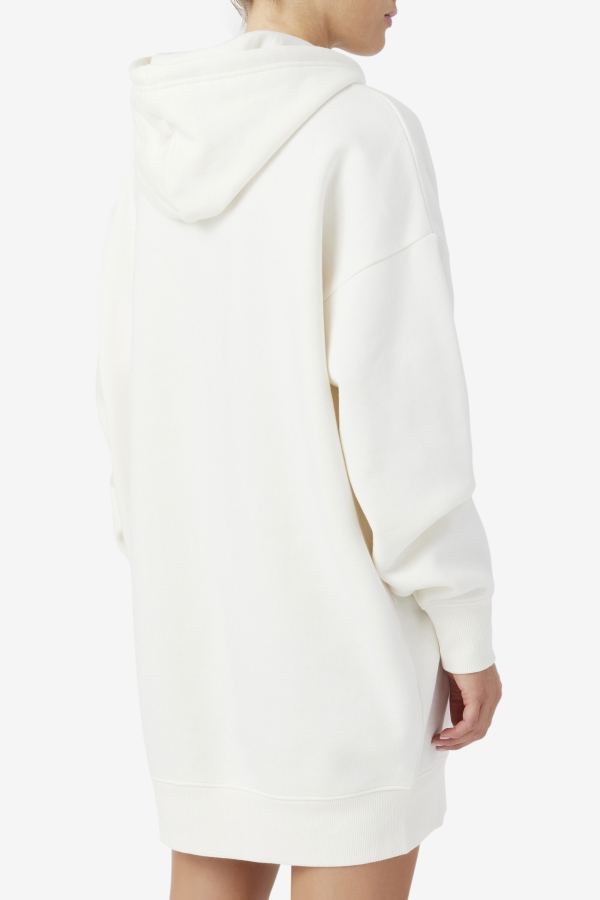 Stella Hoodie Dress Gardenia-Black-Red Fila