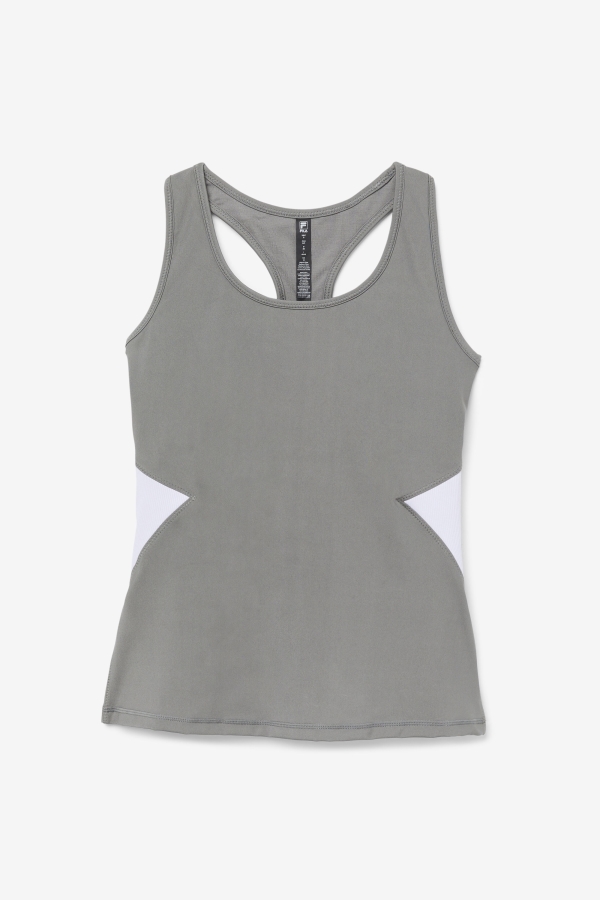 Fila Uplift Open Racerback Tank Top Gargoyle-Lavender Blue