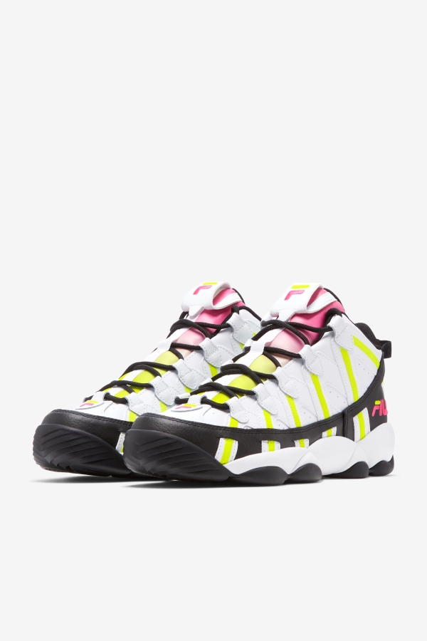 Fila White-Black-Yellow Men\'s Stackhouse Spaghetti