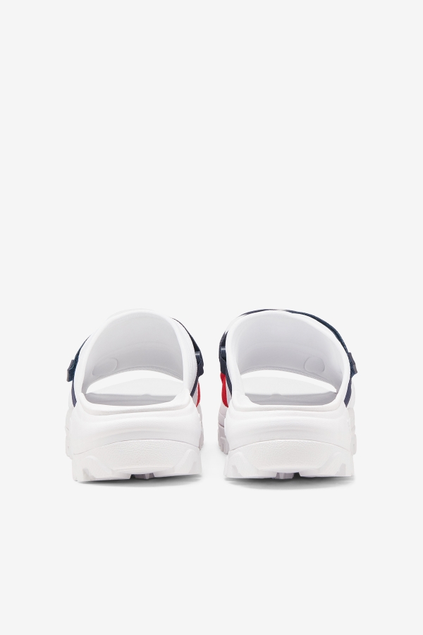 Men\'s outdoor slide Fila White-Navy-Red