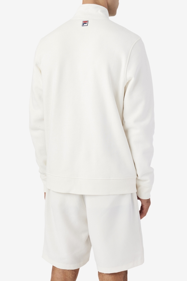Fila Nima 1-4 Zip Sweatshirt Gardenia-Navy-June Bug