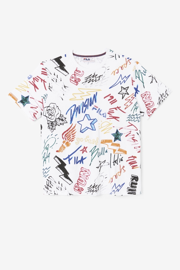 White Fila Hiransh Tee