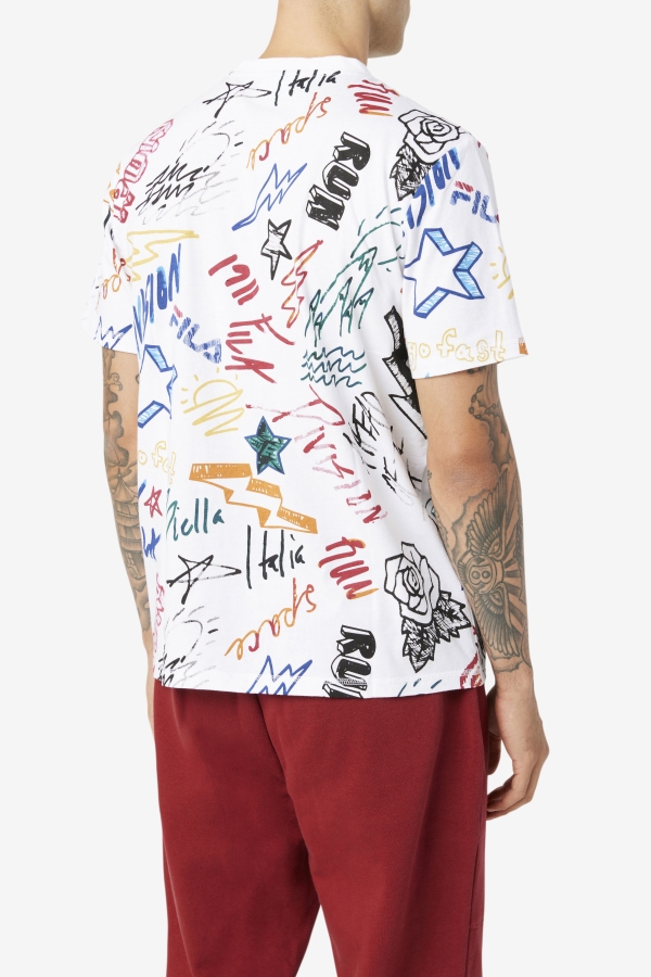 White Fila Hiransh Tee