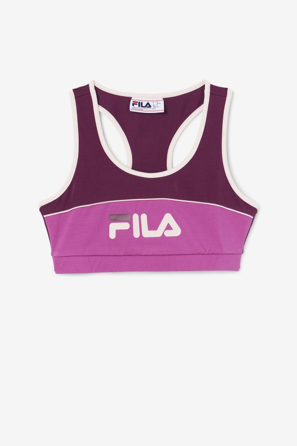 Grape Wine-Rouge-Potpourri Kairi Bra Top Fila