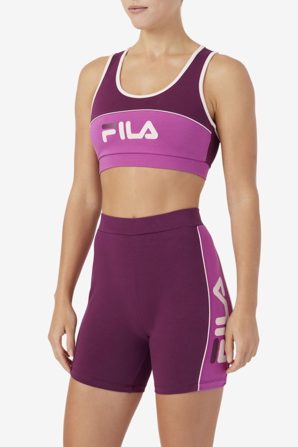 Grape Wine-Rouge-Potpourri Kairi Bra Top Fila