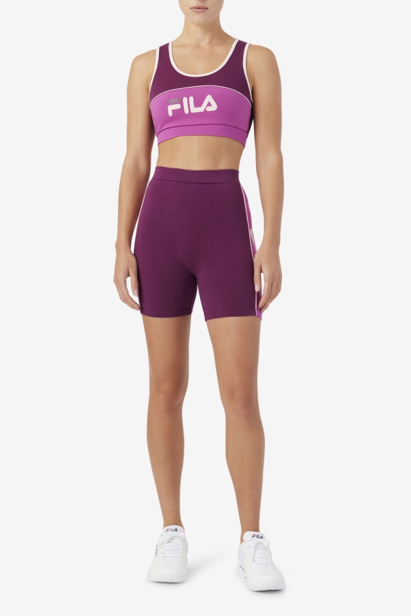 Grape Wine-Rouge-Potpourri Kairi Bra Top Fila