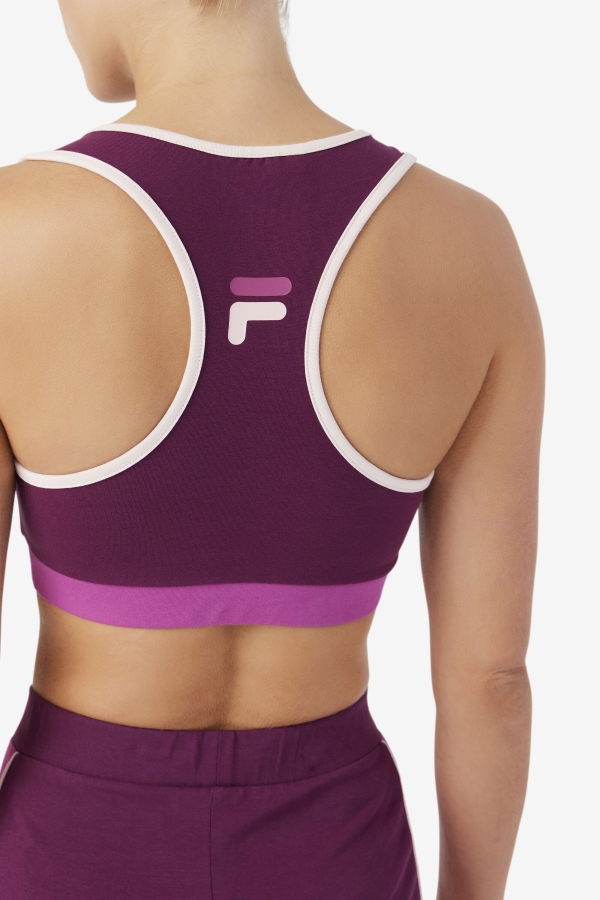 Grape Wine-Rouge-Potpourri Kairi Bra Top Fila