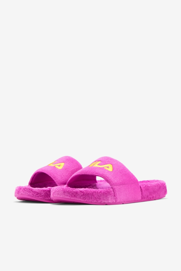 Terry Drifter Slide Fila Purple-Yellow-Petit Four