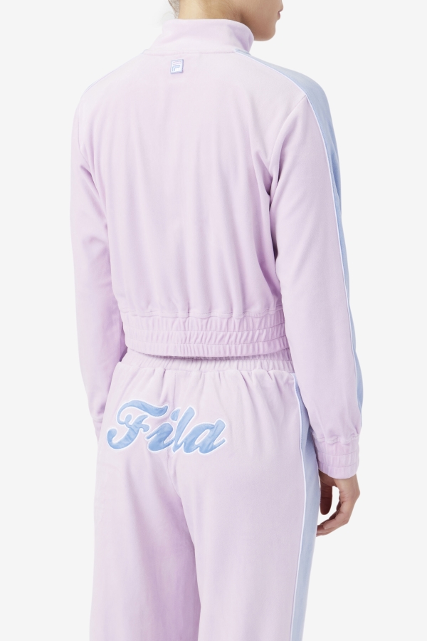 Valery Velour Jacket Fila Orchid-Blue-White