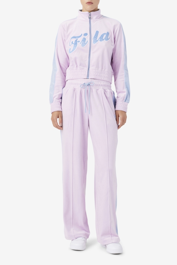 Valery Velour Jacket Fila Orchid-Blue-White