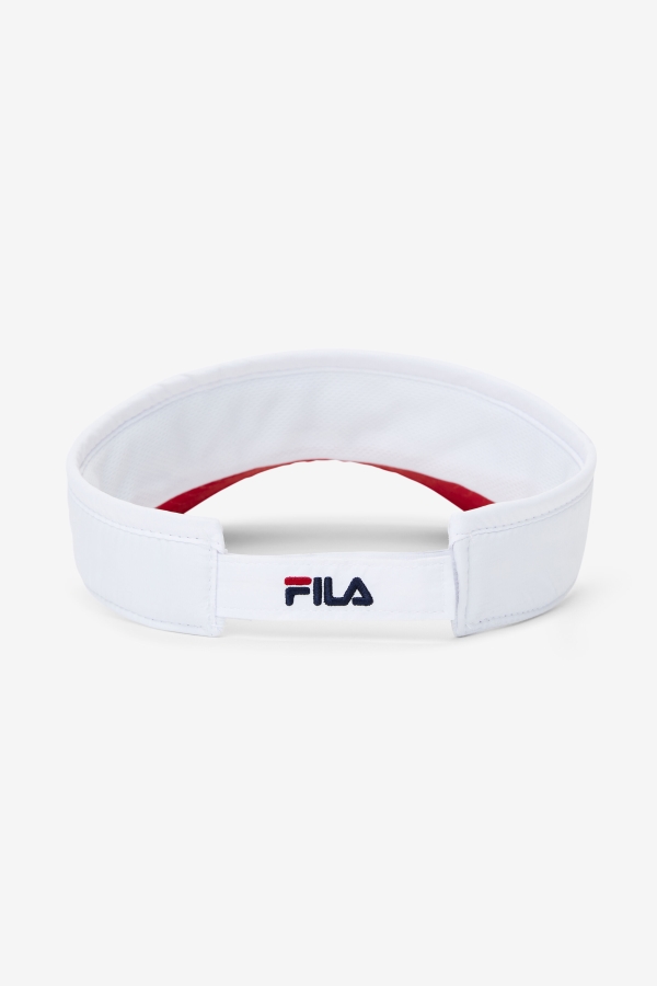 Pickleball Visor Fila White-Red