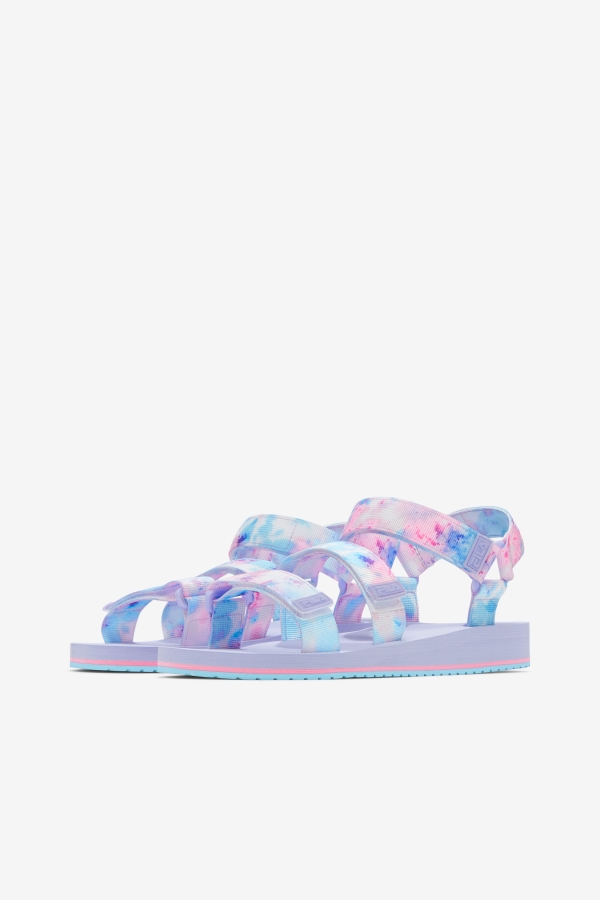 Women\'s Drifter Ts Tie Dye Fila Multi-White-Purple Heather