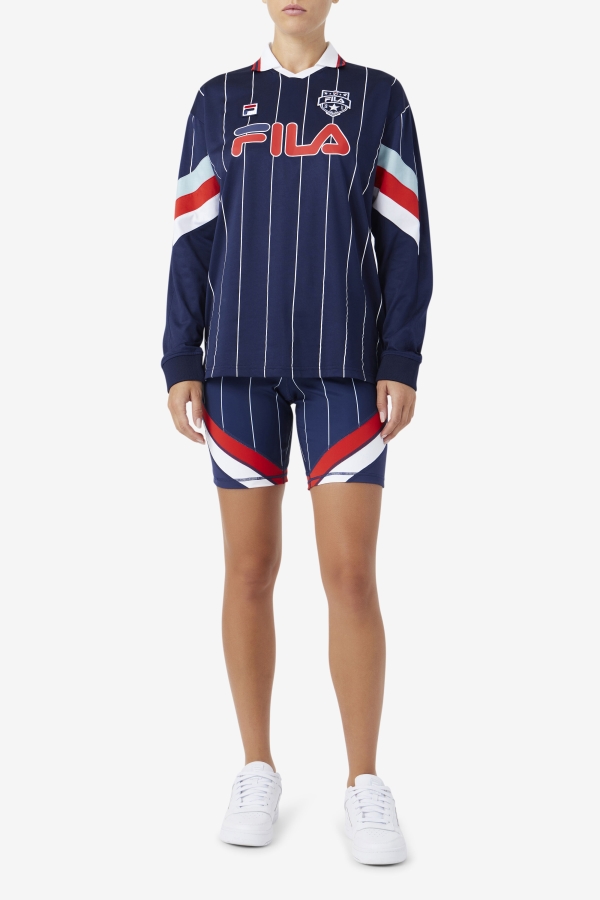 Yareli Bike Short Navy-Red-White Fila