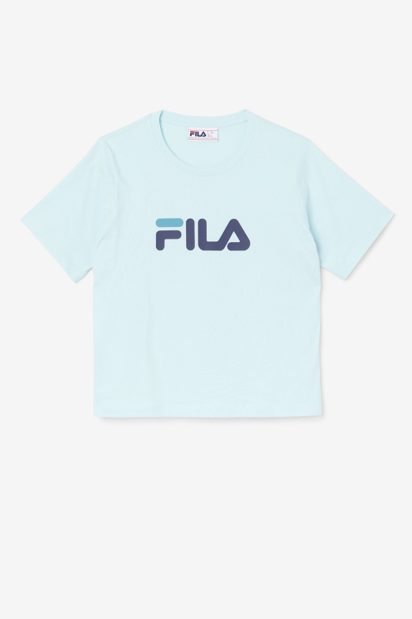 Thea Tee Fila Iced Aqua-Navy-Biscay Bay