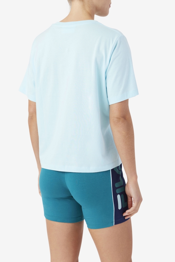 Thea Tee Fila Iced Aqua-Navy-Biscay Bay