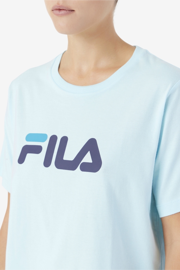Thea Tee Fila Iced Aqua-Navy-Biscay Bay
