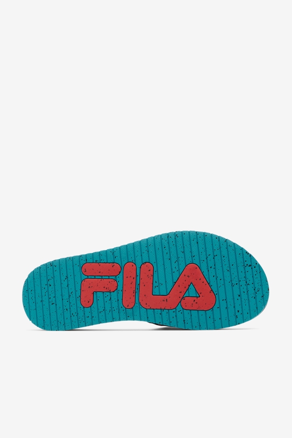 Fila Black-Capri Breeze-Red Men\'s Lunar Slide