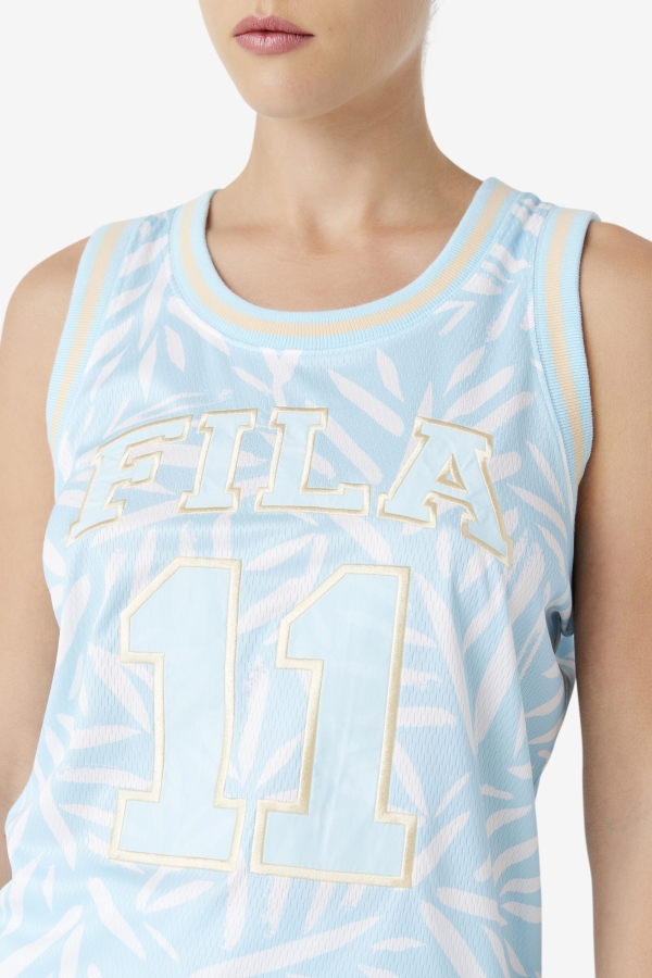 Fila Blue-White Quincy Basketball Jersey