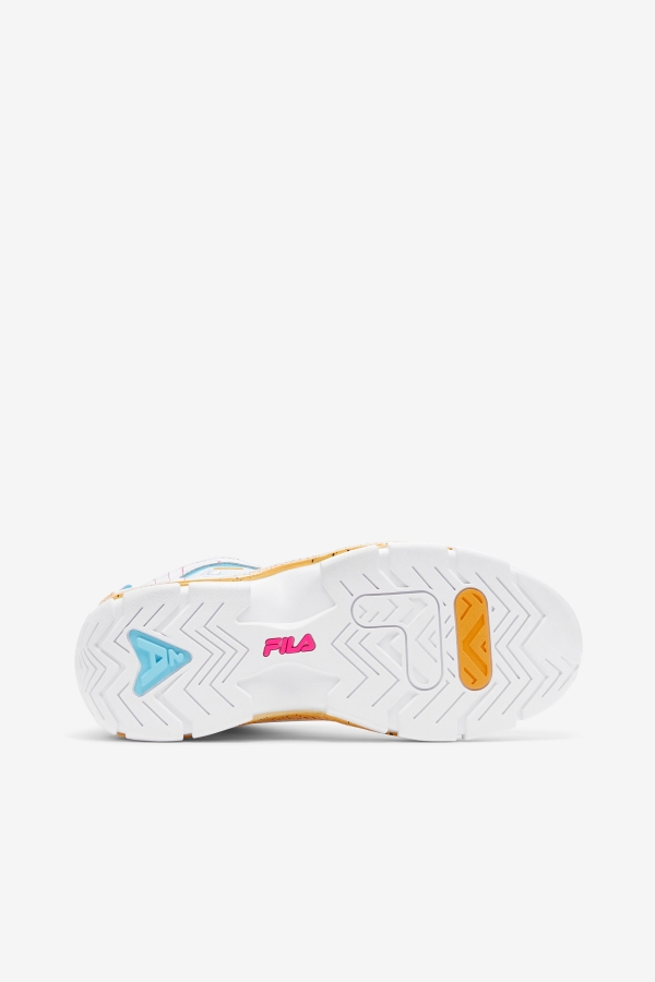 White-Pink Glo-Lemon Fila Women\'s Grant Hill 2