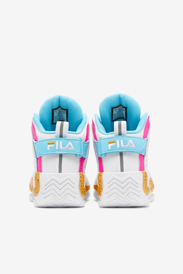 White-Pink Glo-Lemon Fila Women\'s Grant Hill 2