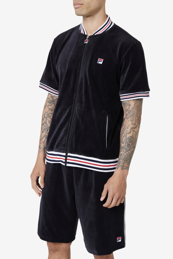 Estudio Velour Jacket Black-White Fila
