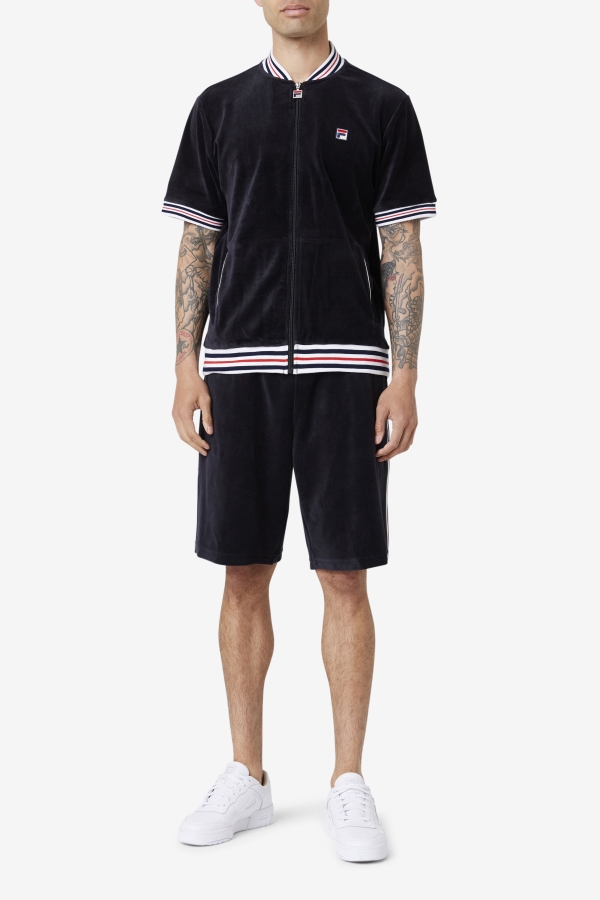 Estudio Velour Jacket Black-White Fila
