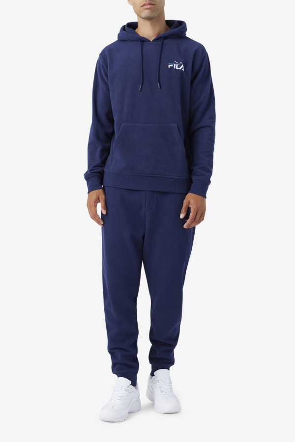 Dinn Hoodie Navy-White-Deep Lake Fila