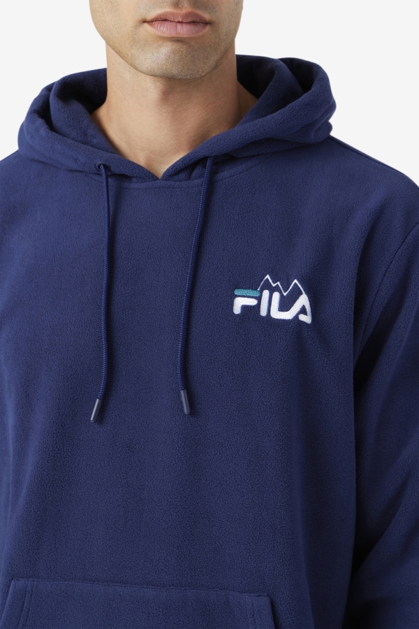 Dinn Hoodie Navy-White-Deep Lake Fila