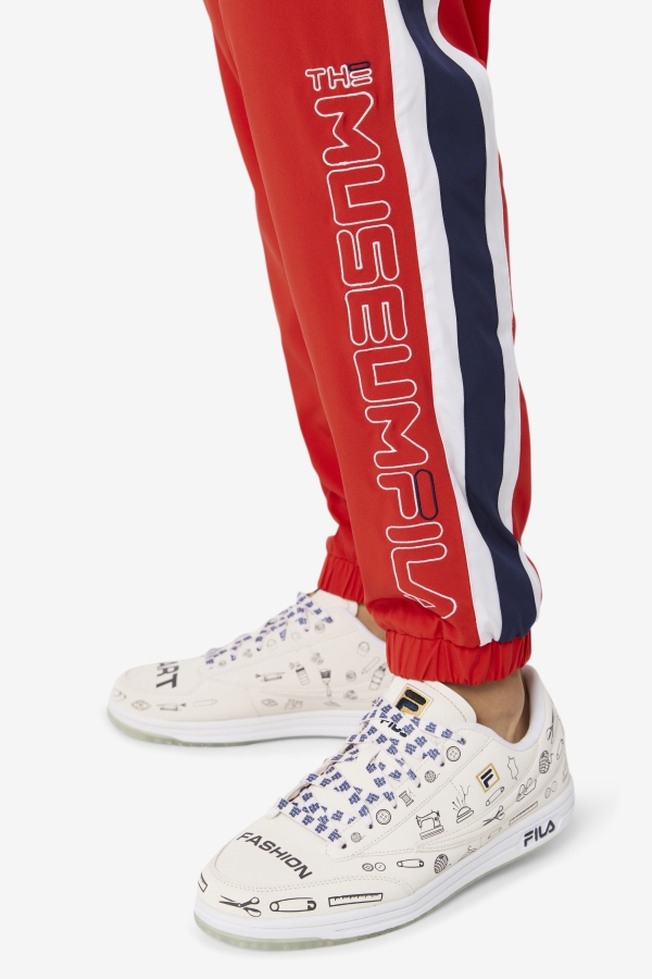 FILA X The Museum Track Pant Fila Red-Peacoat-White