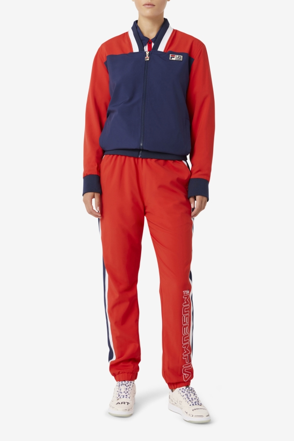 FILA X The Museum Track Pant Fila Red-Peacoat-White