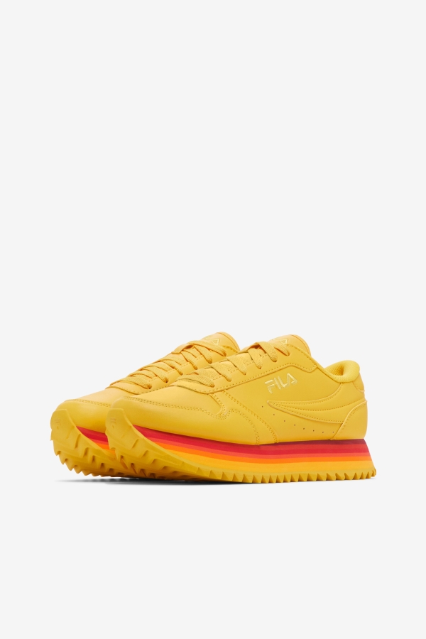 Fila Lemon-Rhubarb Women\'s Orbit Stripe