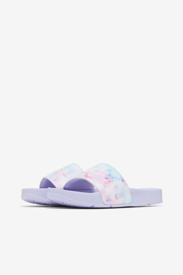 Multi-White-Purple Heather Women\'s Drifter Tie Dye Fila