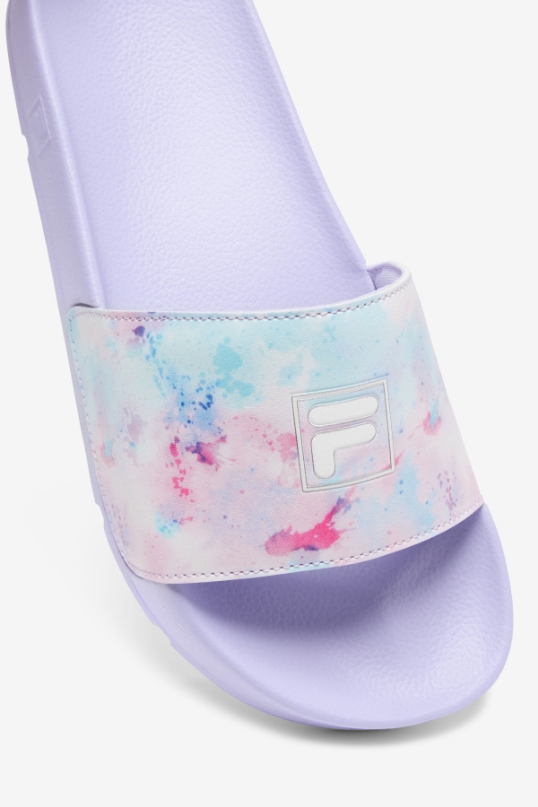 Multi-White-Purple Heather Women\'s Drifter Tie Dye Fila