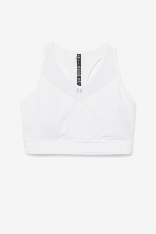 Uplift Racerback Bra Top White Fila