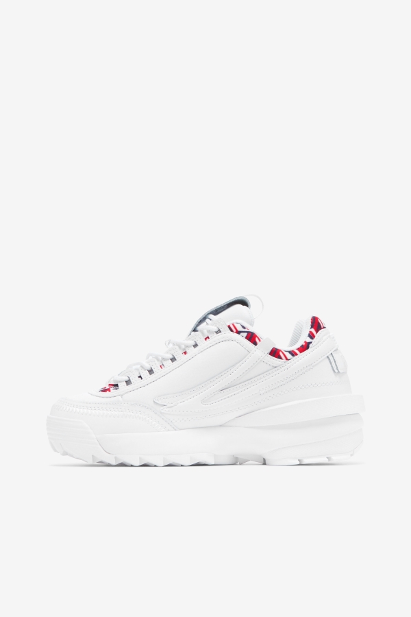 Fila White-Navy-Red Women\'s Disruptor 2 EXP Cubic