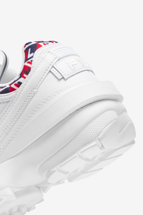 Fila White-Navy-Red Women\'s Disruptor 2 EXP Cubic