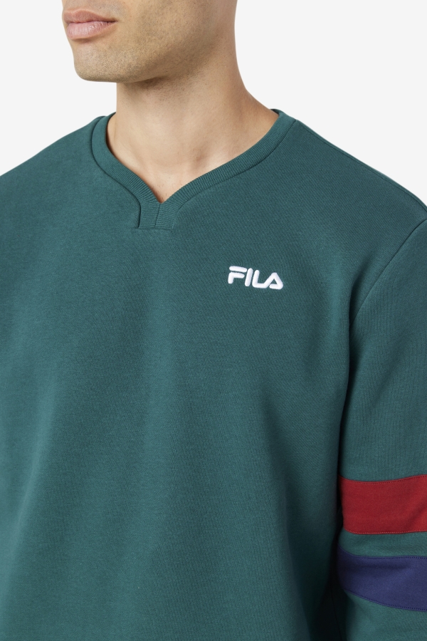 Faneel Crew June Bug-Rhubarb-Peacoat Fila