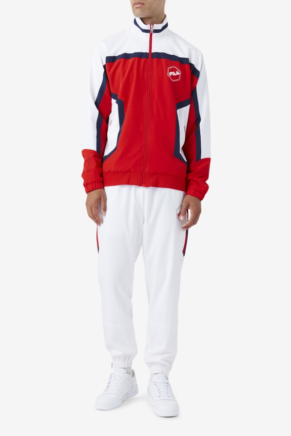 Fila Sanz Windpant White-Navy-Red