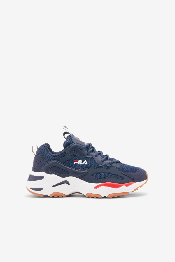 big kids' ray tracer Navy-White-Red Fila
